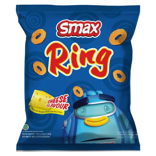 WHOLESALE Food Beverages Grain Snacks Smax Ring 40g Bag Cheese Sweet Salty Indonesia Products. HOT SALE