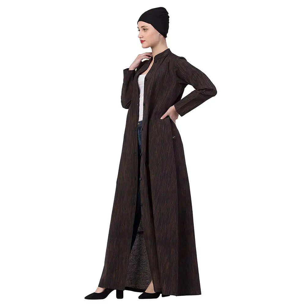 Wholesale Long Scarf African Hijab Dubai Turkey Solid Color Simple Modest Kaftan Islamic Clothing Abaya Muslim Dress For Women