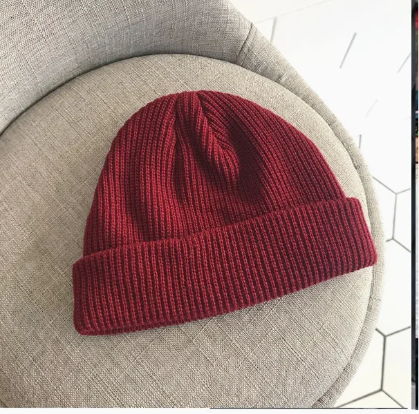 100% Cotton Customized Hot Sale Custom Label Beanies Hat Caps Hip Hop Hat Adult Men Knitted Beanie Skull Cap MS-BC-014