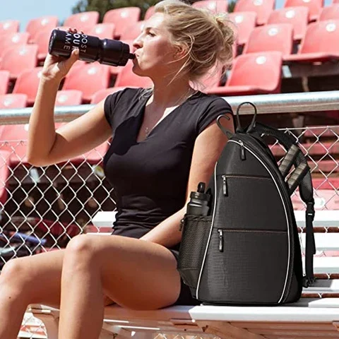 Best Selling Quilted Sports Pickle Ball Bag Racket Tennis Paddle Tote Carry Bag Pickleball Sling Bag