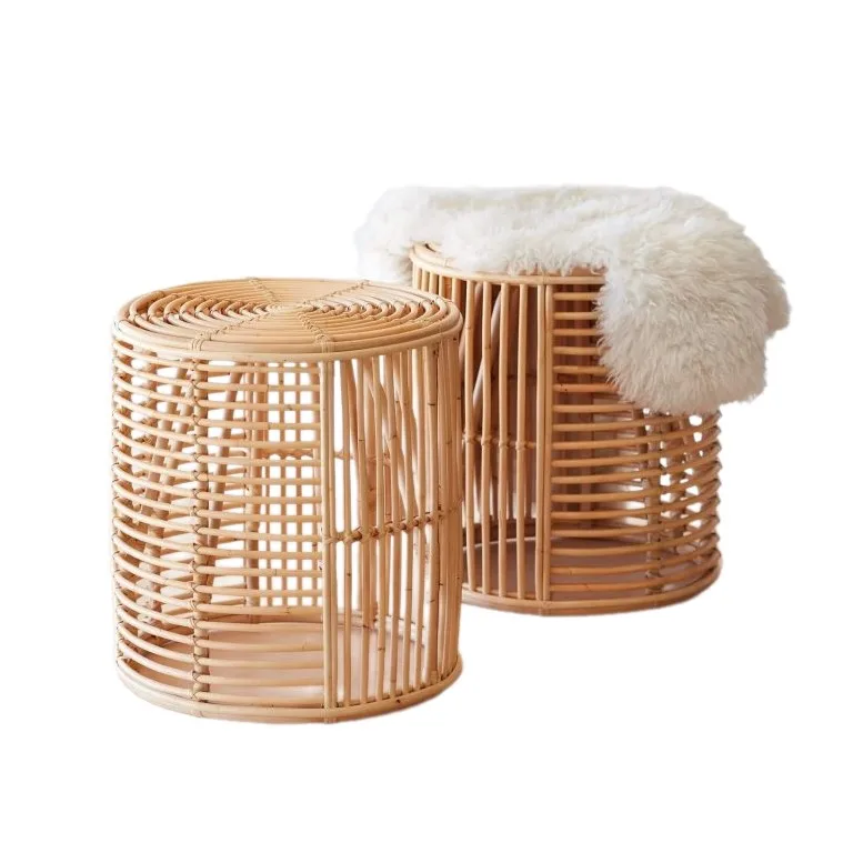 New Item Rattan Coffee Table Home Furniture Natural Boho Vintage Living Room Made in Vietnam