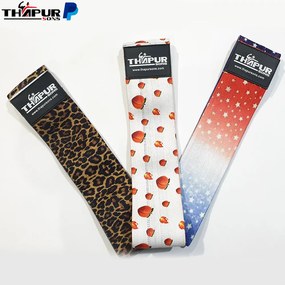 Heavy Resistance Gym Fitness Exercise Bands Set ABS Yoga Stretch Glute Bands for Booty Training with Custom Logo Loop Hip Bands