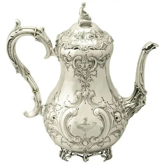 Hot Selling Brass Tea New Embossed Brass tea Pot In For Kitchenware Latest Milk Pot New Coffee Kettle In New Style