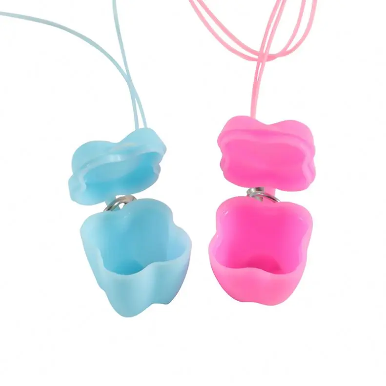 Tooth Necklace Little Box for Lost Teeth Milk Teeth Storage Cases for Children Tooth Fairy Bag