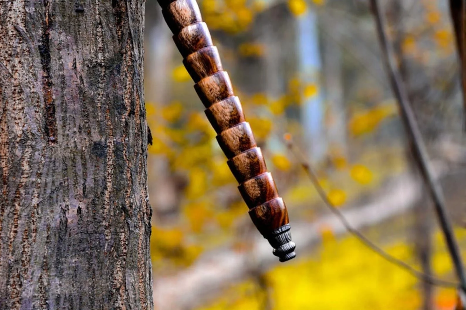Custom Made Damascus Steel Tomahawk  Axe Rosewood Handle With Leather Sheath.