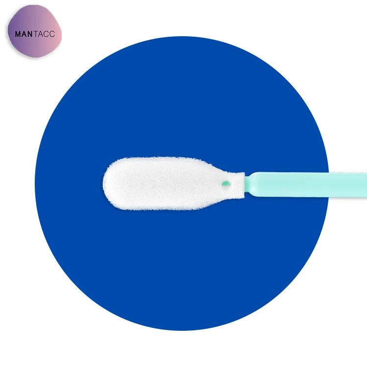 CE MANTACC Sterile Buccal sponge swab Oral Flocked Swab For Rt Pcr Test