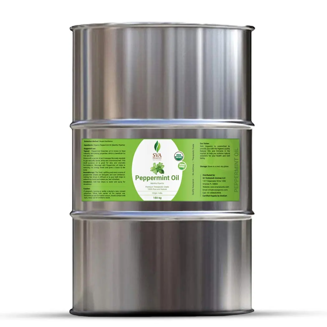 Bulk Wholesale 100%Pure Natural Organic Peppermint Essential Oil High Quality Manufacturer Exporter Available With Private Label