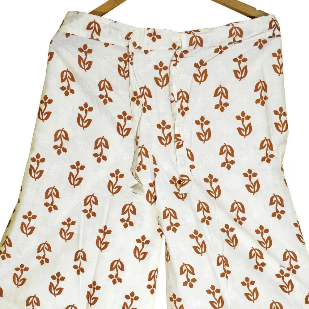 Indian Cotton Pants Trousers Palazzo Indian Block Printed Wide Flare Palazo pant CP006