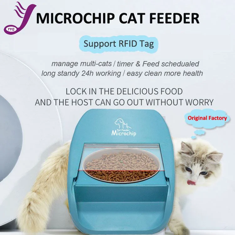 Automatic Pet Feeder Microchip Pets Feeder Suitable Both Wet Dry Food Free eOutletDeals Value Bundle bowls dog