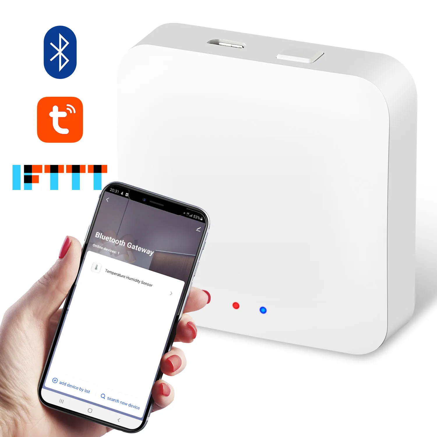 Bluetooth Multi-mode Gateway Hub Smart Home WiFi Bridge Bluetooth Smart Life Remote Control Works With Alexa Google Alice