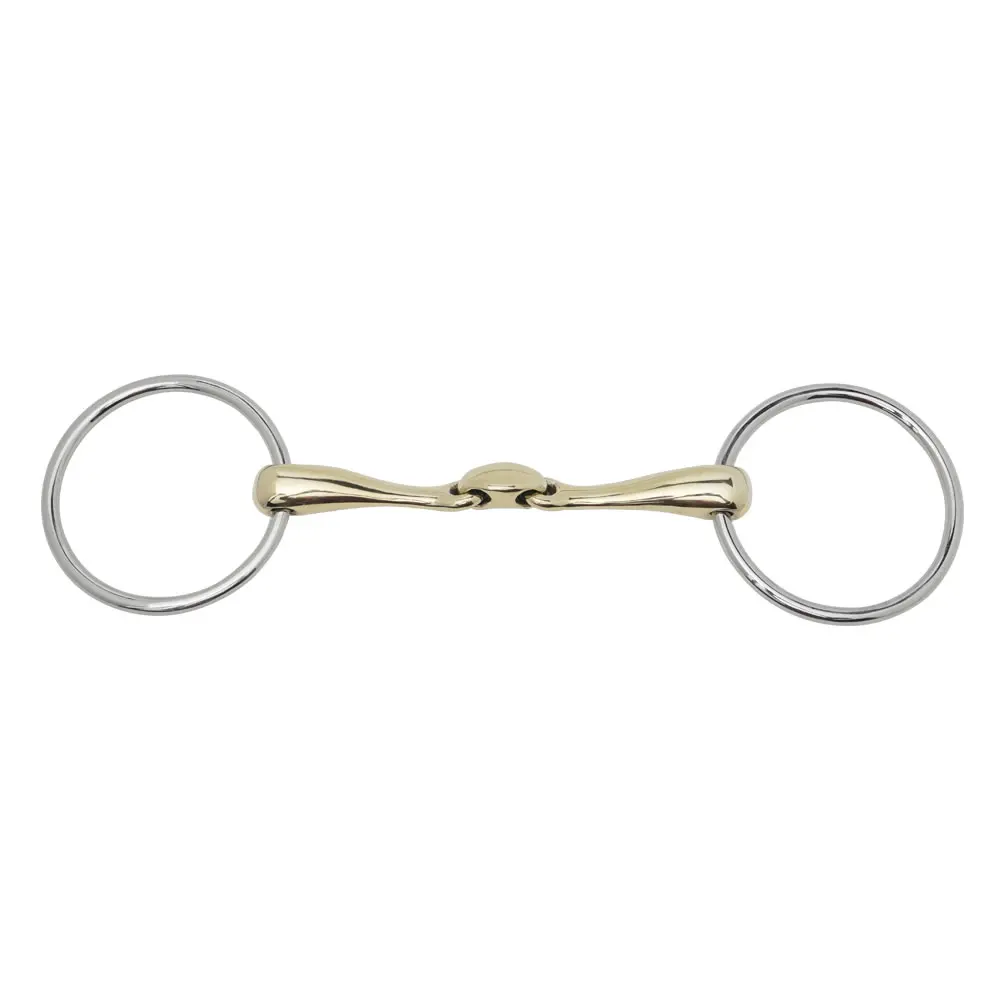 Loose Ring Double Joint Bit Stainless steel horse equestrian products snaffle bit for horses best selling horse equipment