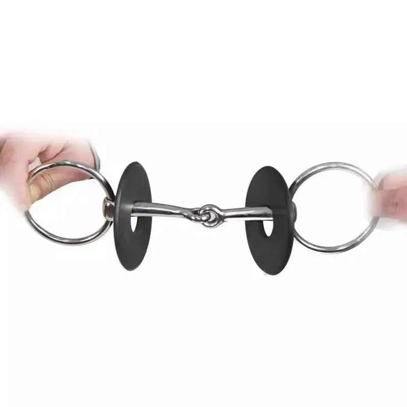 horse bits with Gel Bit Guards rubber gag snaffle bit Iron galvanization