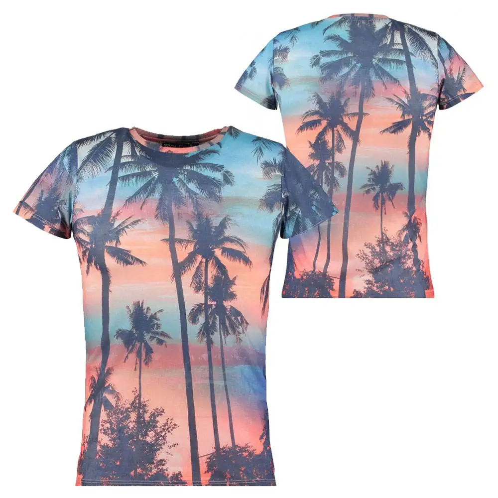 OEM Style Cotton / Polyester Men Short Sleeves Sublimation T-Shirt Most Popular Men Sublimation T Shirts