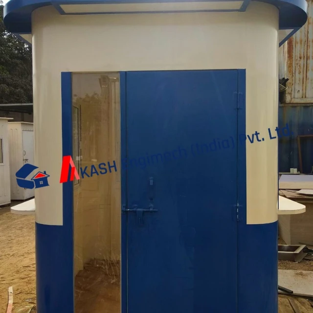 Security Cabin Non-corrugated Police Booth, designed to provide a secure and durable solution for police and security personnel