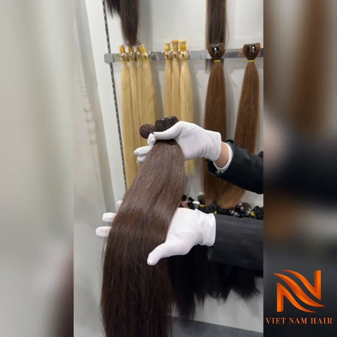 Premium Quality Chestnut Brown Best Price Wholesale Hair Extensions Remy Virgin Hair Real Human Hair Weft