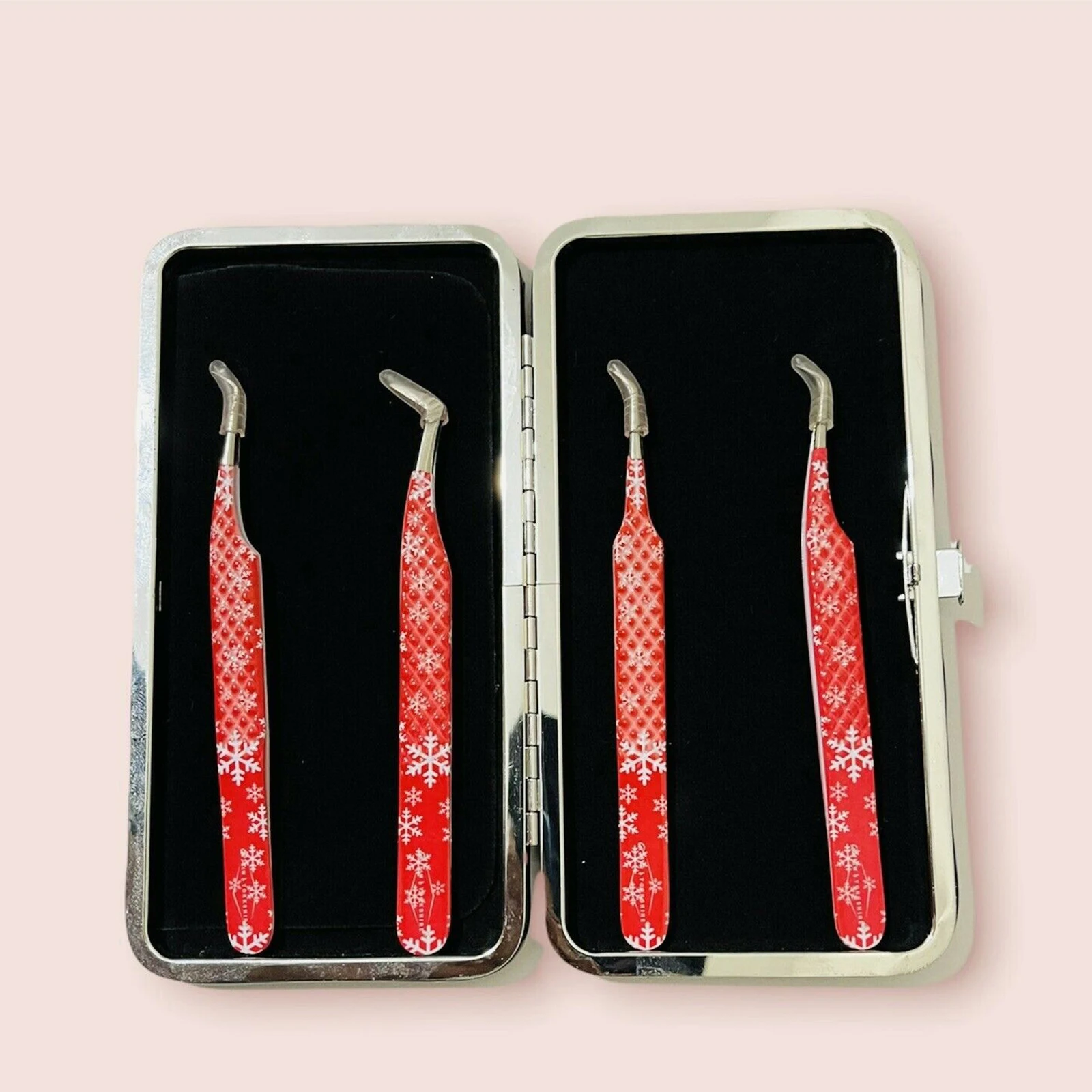 Wholesale Beauty Custom Label Volume Extension Pointed Eyelash Tweezers Best Quality OEM Design