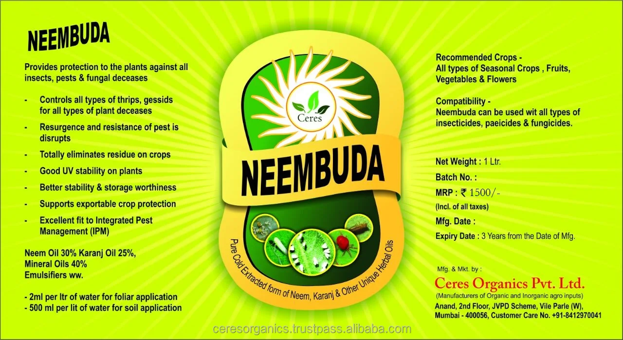 Bulk manufacturer of Cold Pressed Bio Pesticide Containing Neem Karanj Oil excellent for agriculture by Indian wholesaler 2024