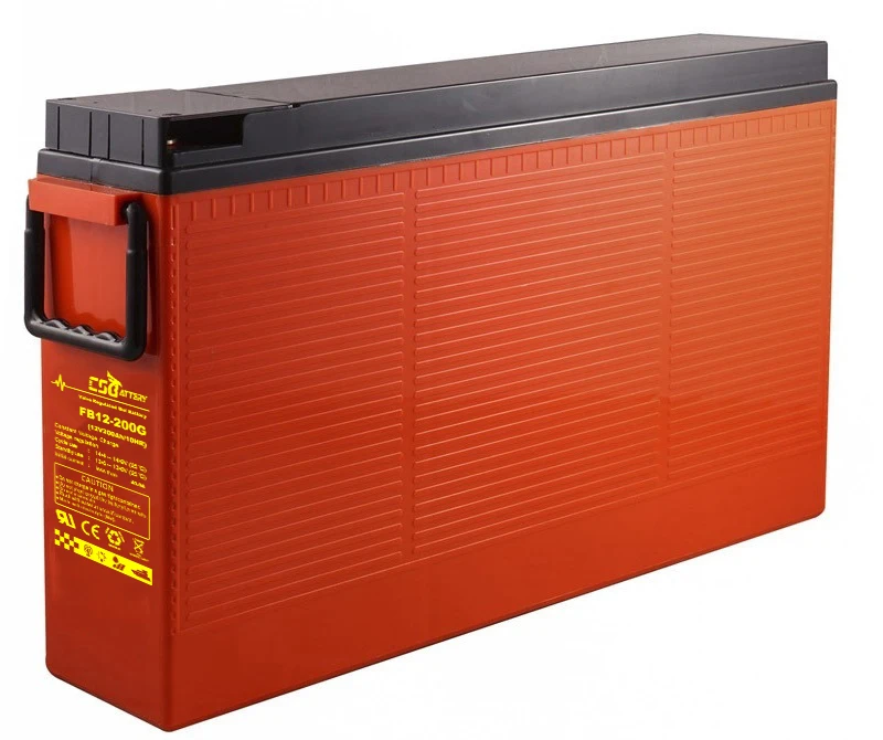 CSBattery 12V 200Ah Front Terminal GEL batteries racks front access telecom battery VRLA solar deep cycle battery UPS Ava