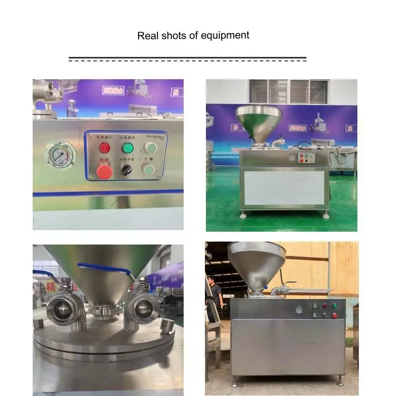 2.2KW Double Tube Sausage Making Machine Automatic Multipurpose Chicken Pork Sausage Grinder Sausage Filling Machine