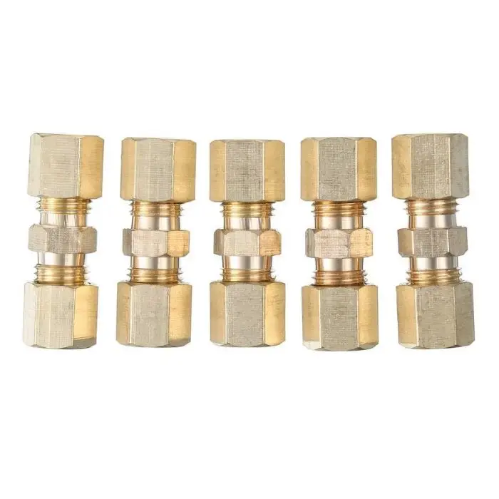 wholesale Hot  Customized Tube  hose Adapter Compression Brass pipe  fitting connector