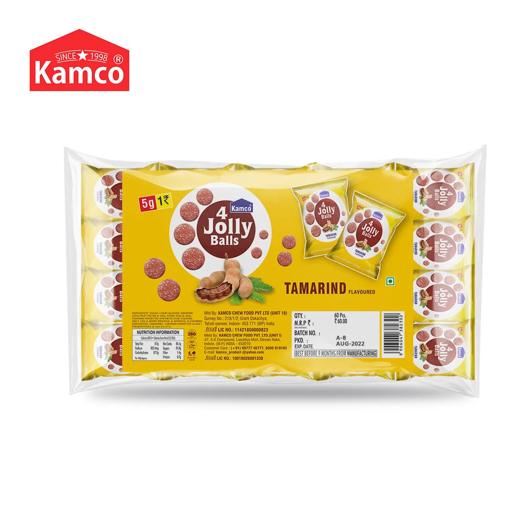 Export Quality 4 Jolly Tamarind Flavored Jelly Balls