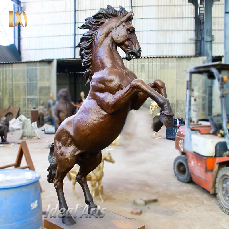Large antique brass bronze horse sculpture statues for sale
