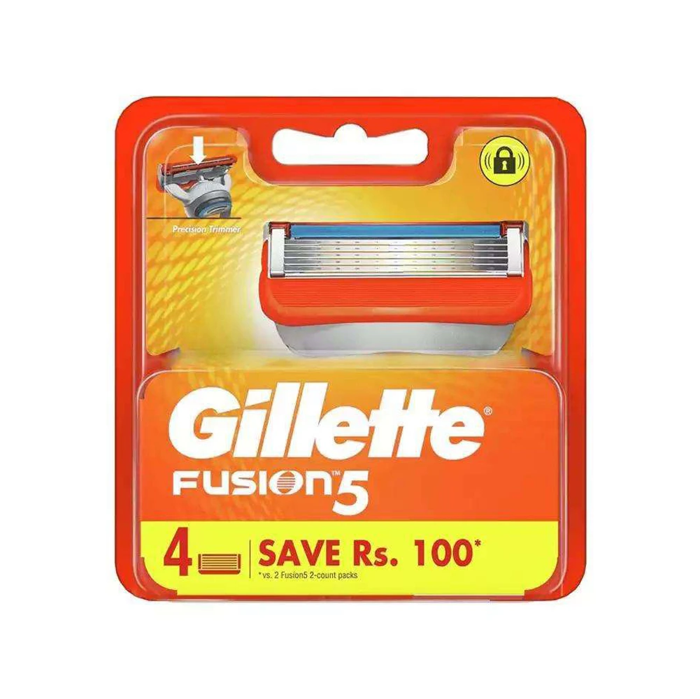 Gillette Razor Fusion Proglide 5pcs/pack 4packs/box 5boxes/case for Face Body Bikini Underarm Vietnam Wholesale
