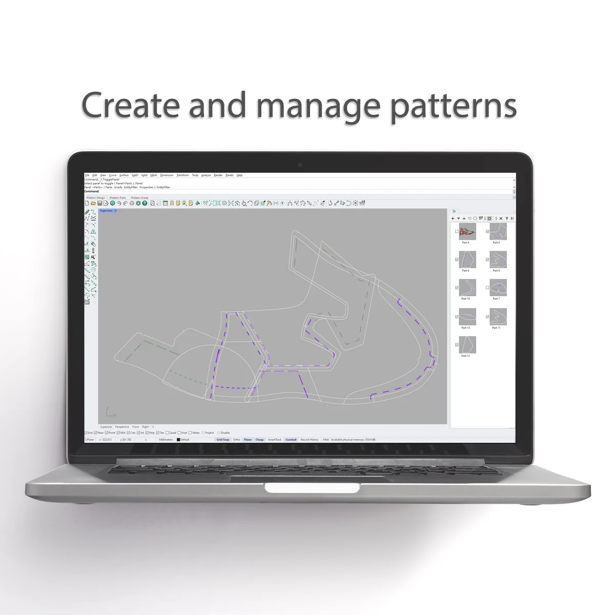 High end design software Jevero for shoes industry custom label made in Italy
