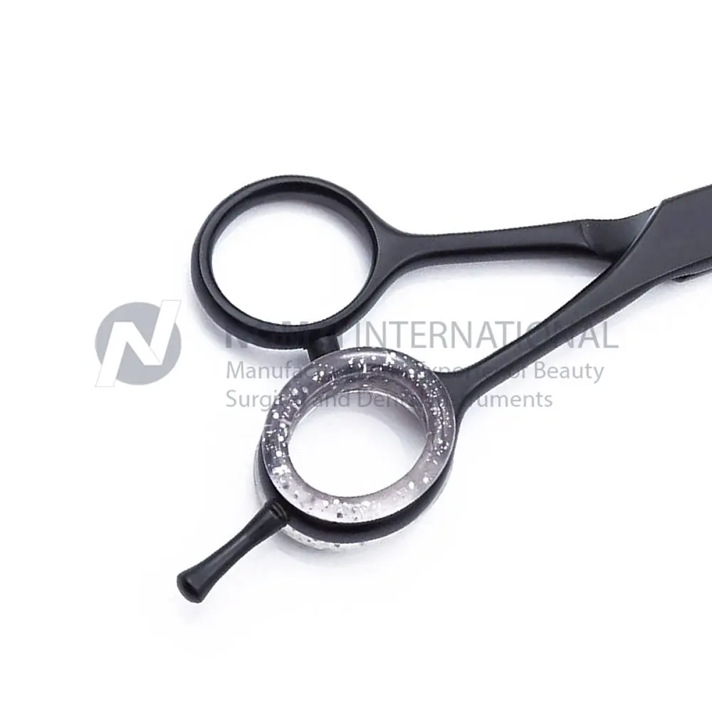 Wholesale Professional Stainless Steel Matt Black Color Customized Barber Salon Hair Cutting Hairdressing Scissors For Men Women