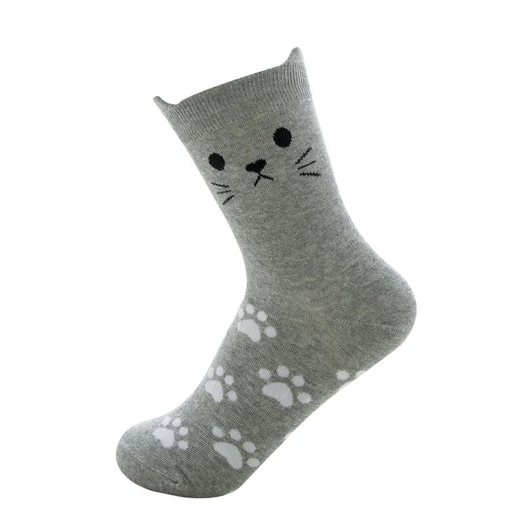 Unique design women colorful  crew cute cats socks novelty socks lady fashion socks for women