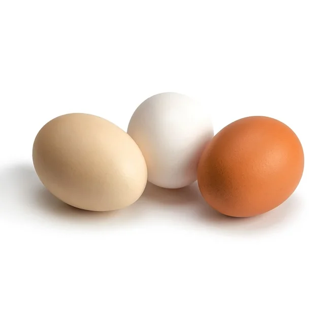 Fresh White and Brown Shell Table Chicken Eggs