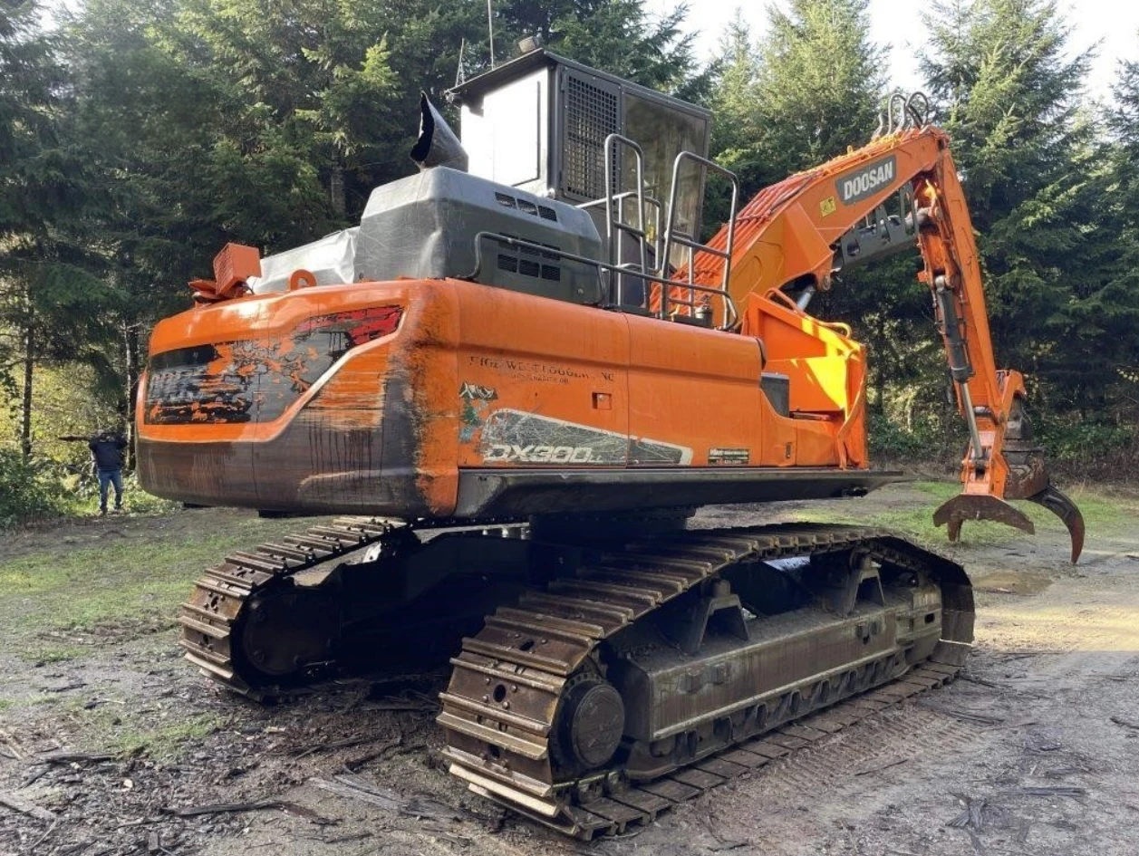 Cost-Efficient Choice Doosan DX300 Log Loader Woodland King Free Delivery & Certified Power