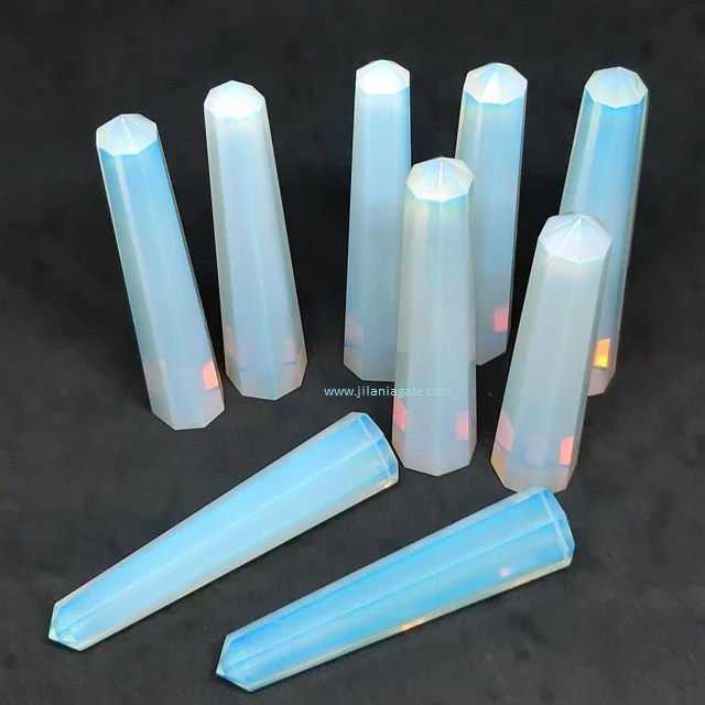 Natural Amethyst Cyrstal Wand 6-Faceted Tower Model with Healing and Stone Themes Mascot for Energy and Balance Crystal Crafts