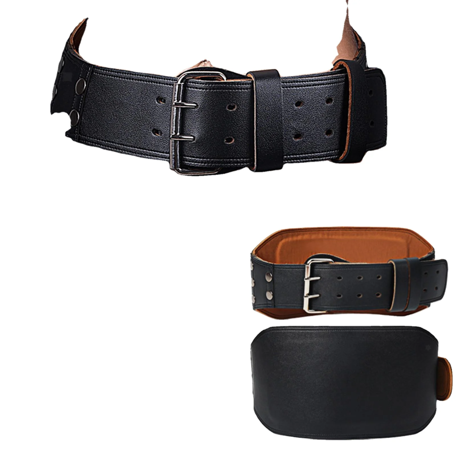 Fitness Gym Accessories | Powerlifting Prong Belt Custom Logo And Custom Color Leather Heavy Weight Lifting Back Safety Belt