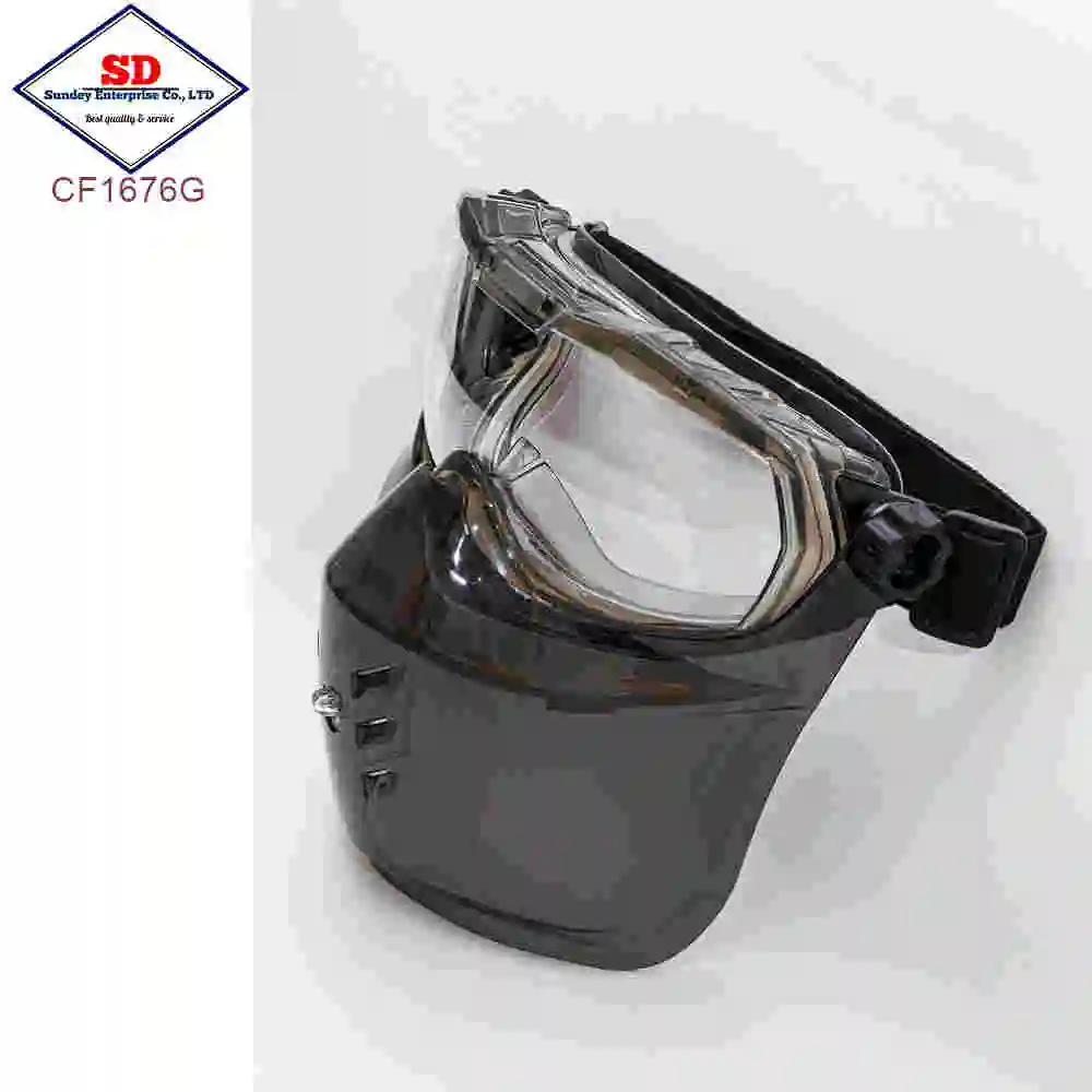Industrial Face shield goggle mask browguard