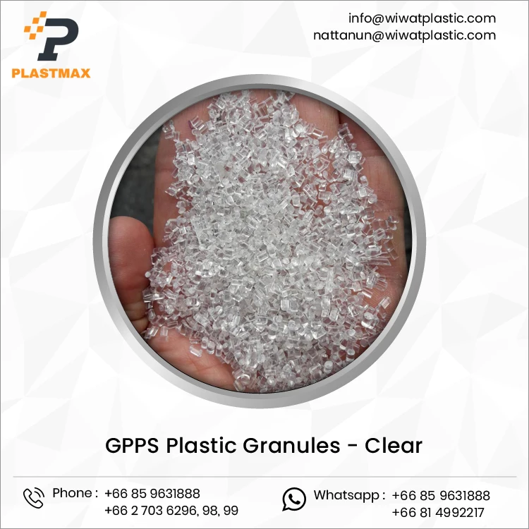 Superlative Quality Wholesale Selling 100% Pure Plastics General Purpose Resins GPPS Plastic Raw Materials for Sale