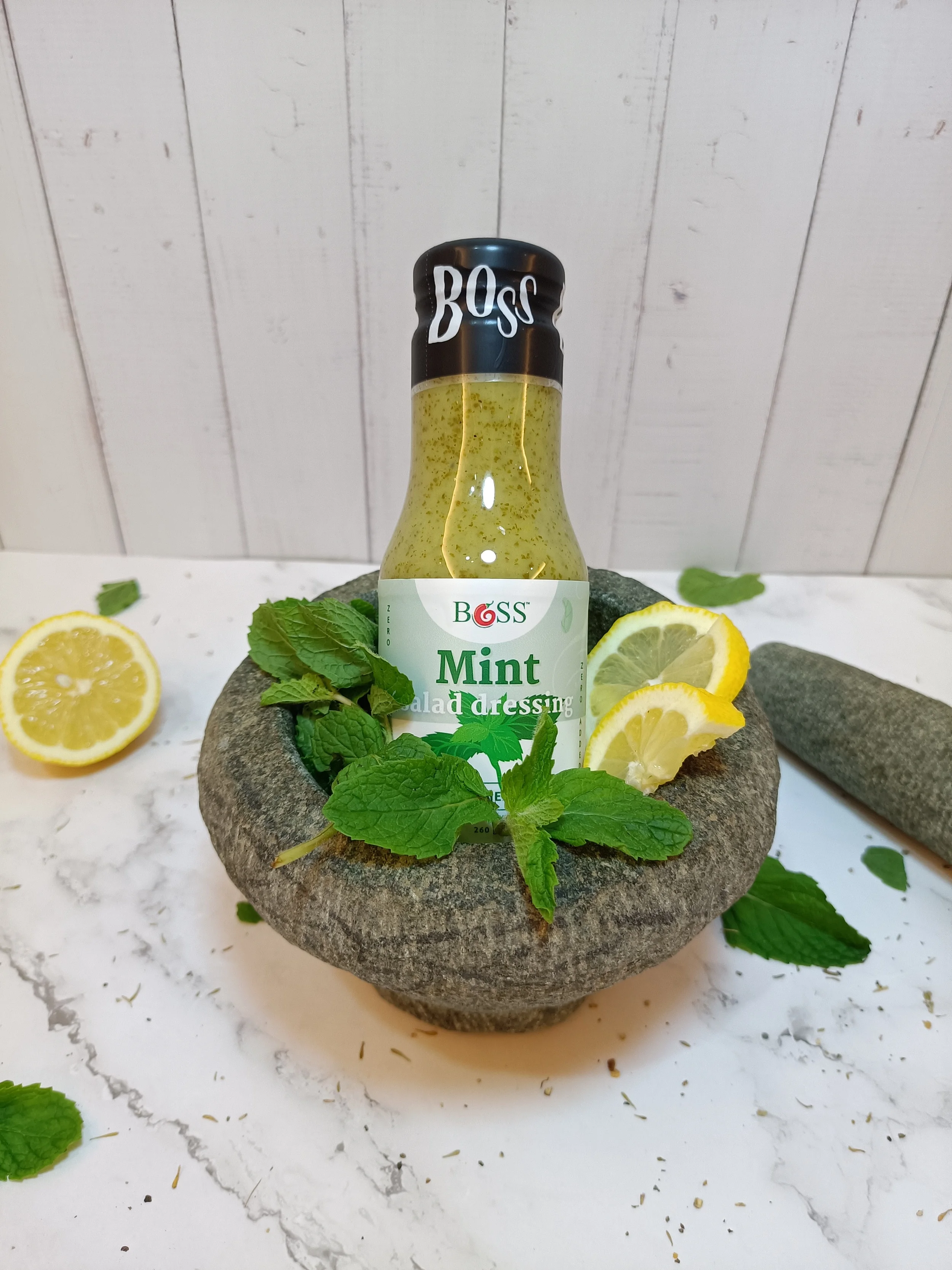 Most popular Wholesale Preservatives free OEM mint salad dressing factory price 270g Halal sauce for Dipping