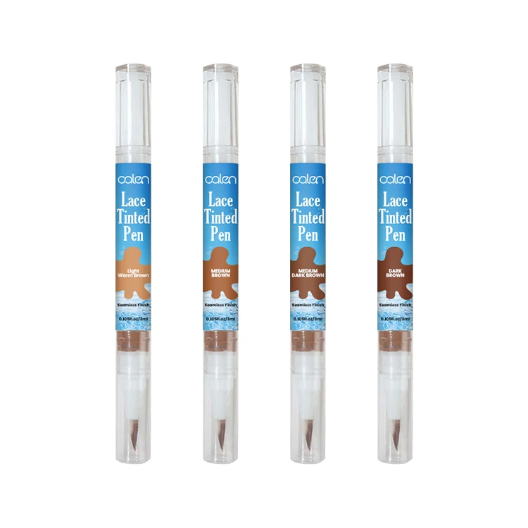 Oalen Private Label Touch Up Dark Brown Pen Seamless Finish Long Lasting Formula Lace Tint Pen