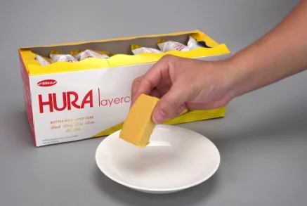 Hot selling Butter Milk Hura Layer Cake in box 300g