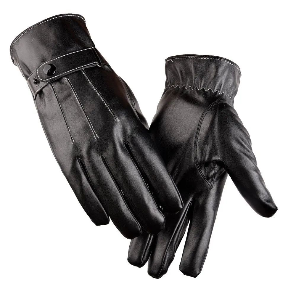 Factory Price Breathable Cowhide Leather Fashionable Gloves / High Quality Full Finger Custom Design Fashion Leather Gloves