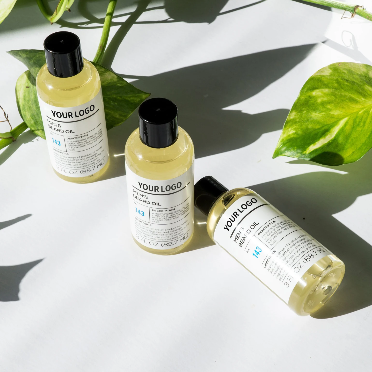 Private Label 100% Natural Organic Softer Fuller Facial Hair Care Beard Oil For Men Condition Nourish Beard Health Growth