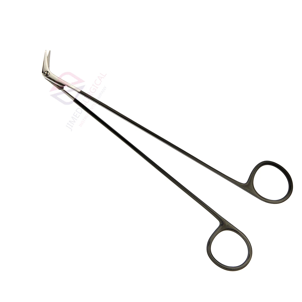 Top Quality Vascular Scissors Angled 45 Blade Length 12 mm Sharp Sharp 180 mm 7Inch Super Cut Debakey Scissor With Black Coated