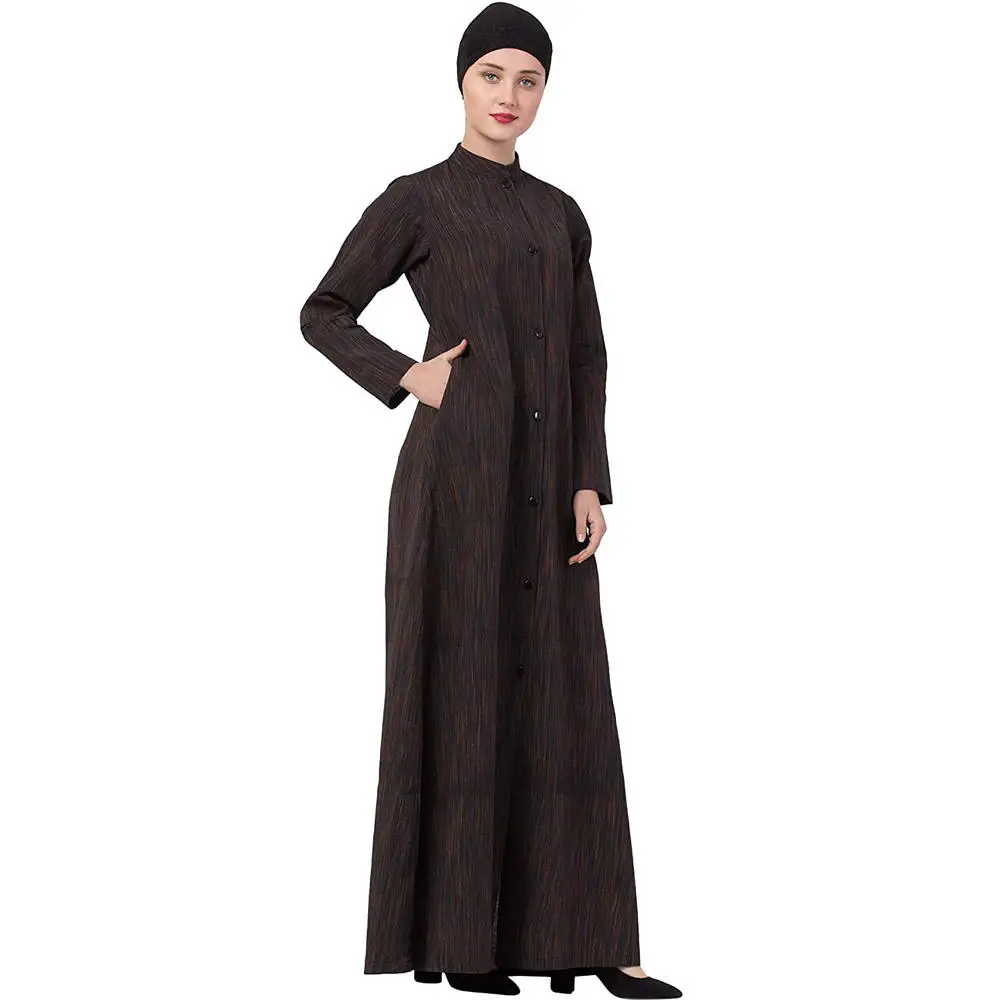 Wholesale Long Scarf African Hijab Dubai Turkey Solid Color Simple Modest Kaftan Islamic Clothing Abaya Muslim Dress For Women