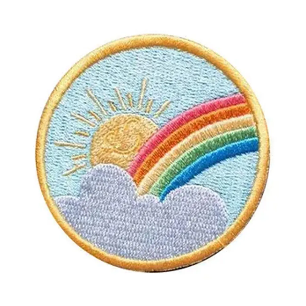High Quality Custom Embroidered Patch Name Badge Applique Embroidery Clothing Patch Custom Embroidery Patch