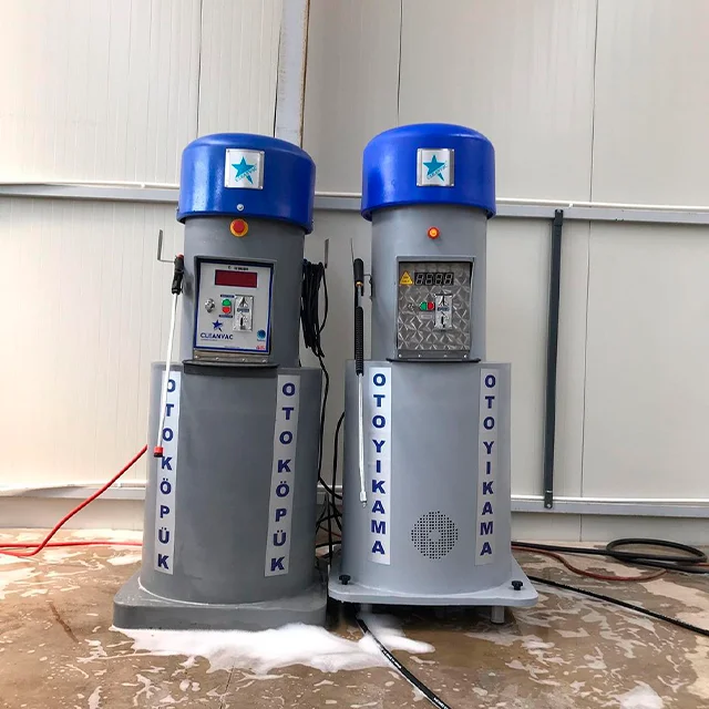 Coin Operated Car Wash : vacuuming machine Self service car washing experience for gas stations