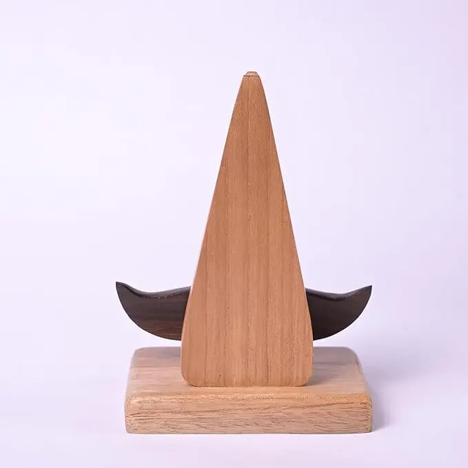 Rosewood Wood Brown Handcrafted Nose Shaped Goggle Spectacle/Eyeglass Glasses Eyeglass Holder with Stand