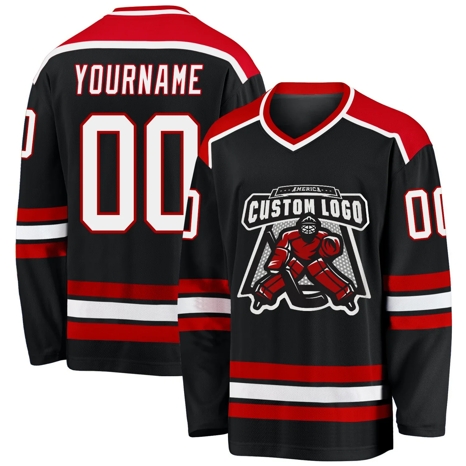 Ice Hockey Shirts Custom Hockey Jersey Golden Sublimation Embroidery Unisex OEM Customized Anti Technics Logo Style Color