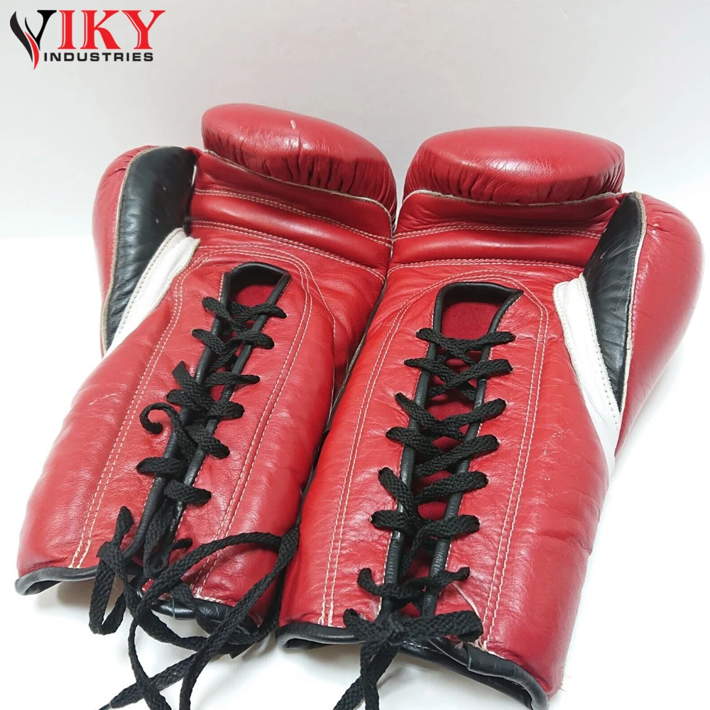 New Arrival Customized Size Or Logo Printed Thickened PU Leather Fighting Wear  Boxing Gloves By Viky Industries