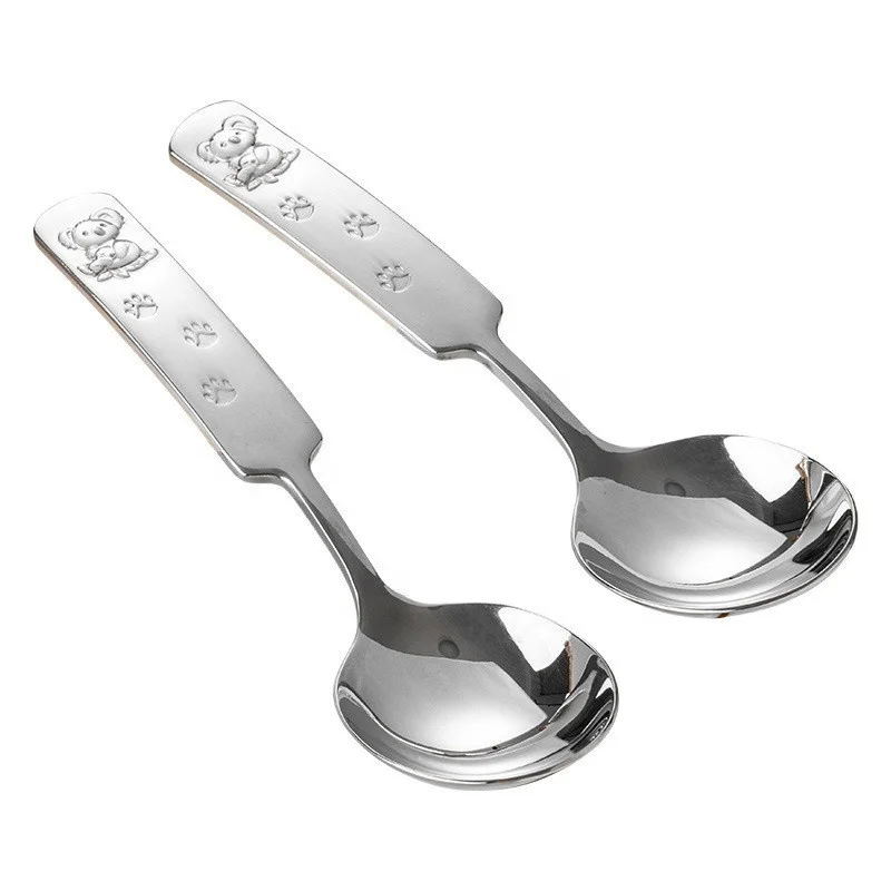 Детская ложка из нержавеющей стали серебристая металлическая 304 для риса набор мерных ложек премиум-класса