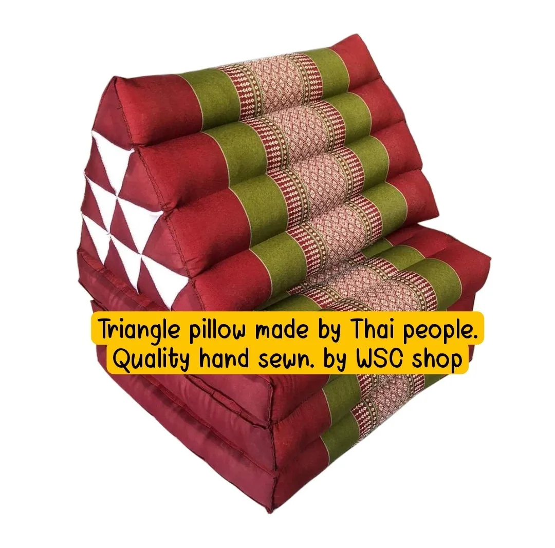 Thai products. Good quality triangle pillow. Special design 4 meters. Triangle pillow for sleeping.
